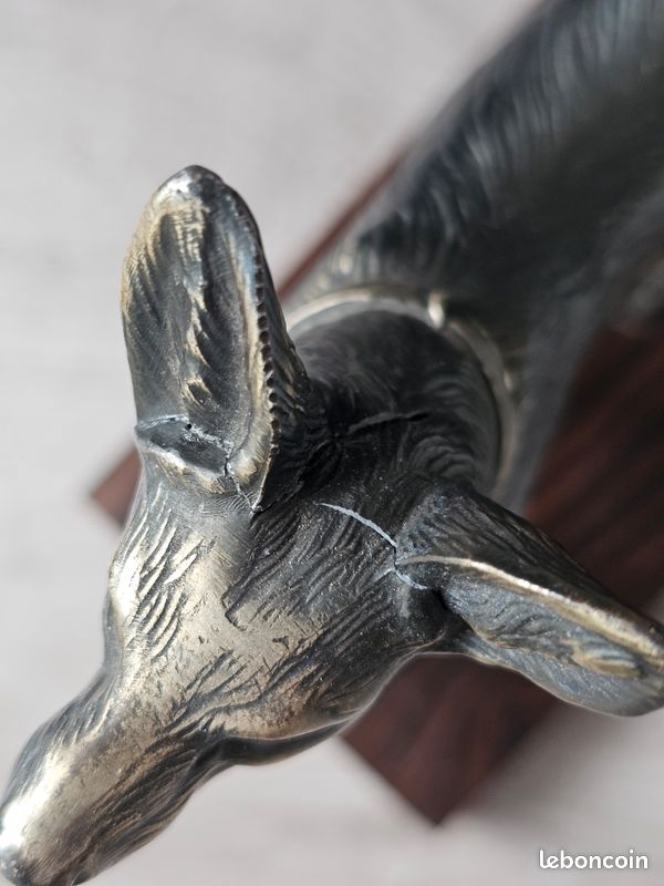Statue Berger Allemand en Régule – Socle Bois (image 14)
