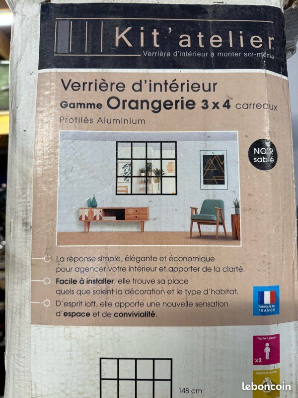 Verrière d’intérieur orangerie neuve alu (image 1)