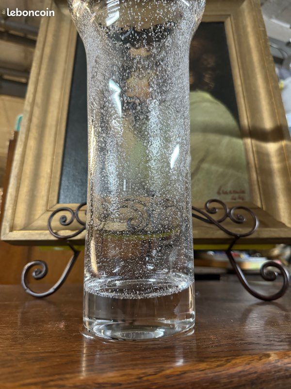 Vide maison salon verrerie grand vase bullé Biot ? Vaisselle accessoires ameublement art de la table mobilier équipement meuble salle à manger fleurs cuisine bureau vitrine appartement autres (image 6)