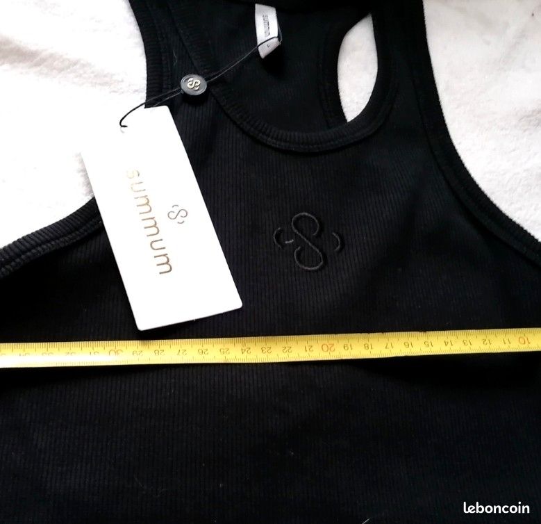 Haut Noir En Coton MANGO - Taille M, Manches Courtes, Neuf Avec étiquette