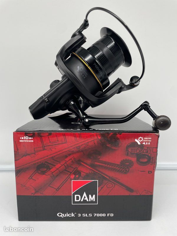 Moulinet De Pêche Vintage DAM Quick 440, Toupie, Fabriqué En Allemagne De L'Ouest