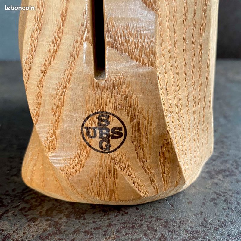 Tirelire UBS Chouettes En Bois - Esmeralda Et Sébastien - Icône Du Design Suisse