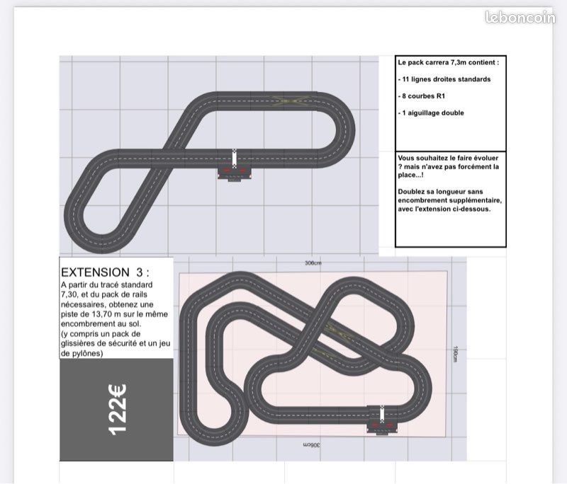 Carrera digital 132 - extension au circuit 7,3m (image 4)