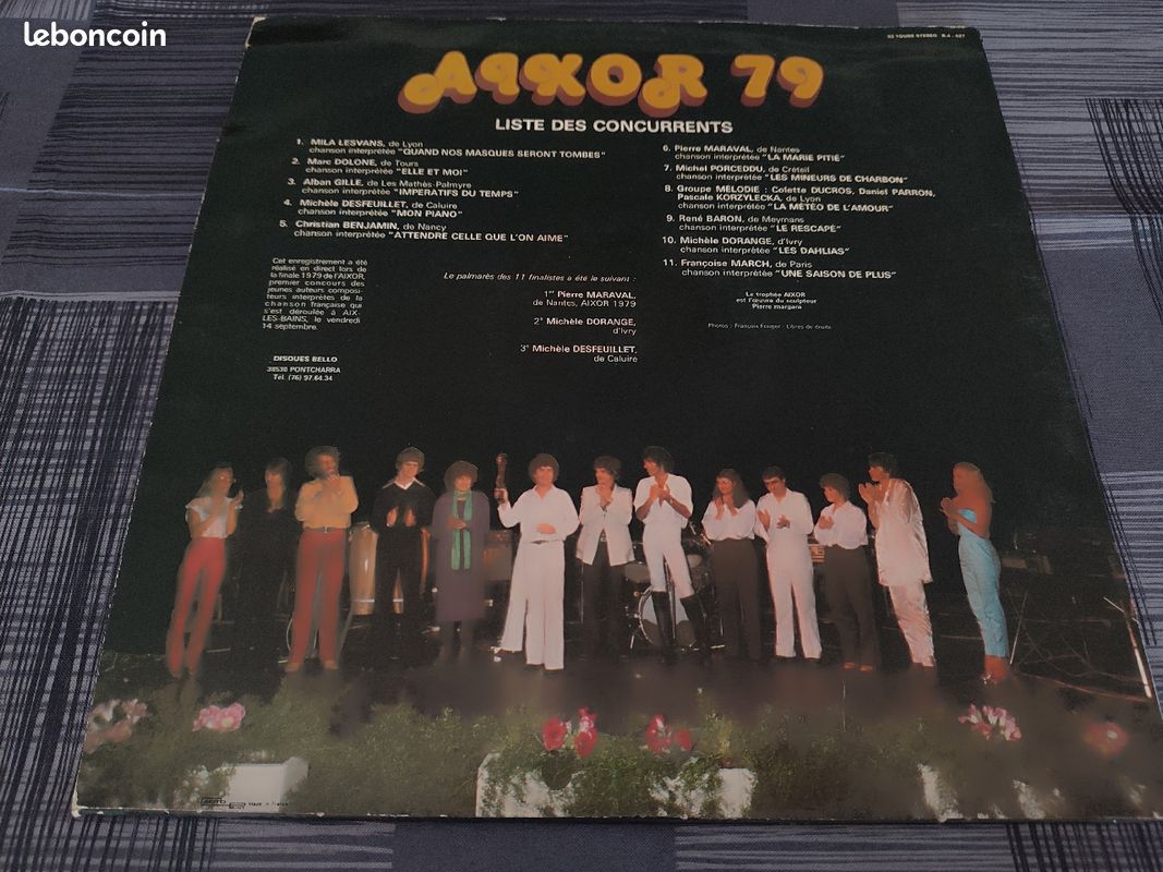Disque Vinyl vintage - Aix'Or, finale 1979 (image 3)