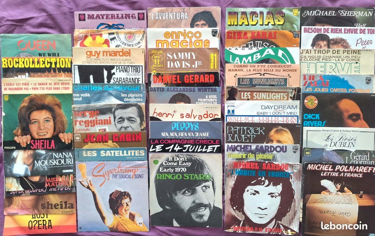 43 disques vinyles 45 tours (image 2)