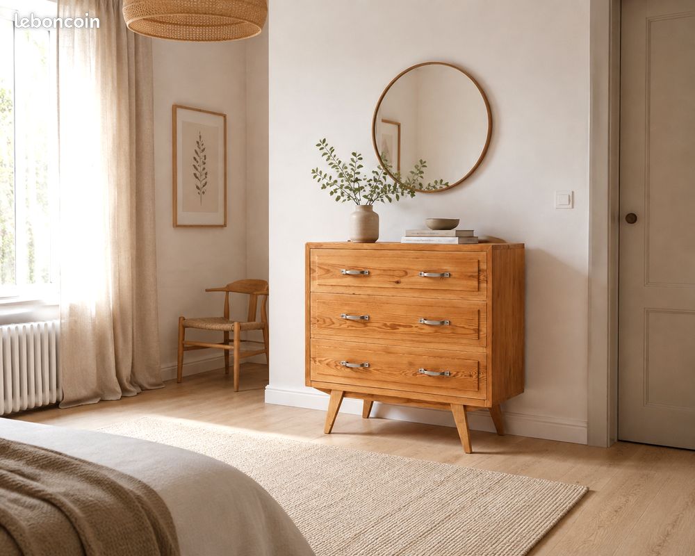 Commode pieds compas des années 50' (image 1)