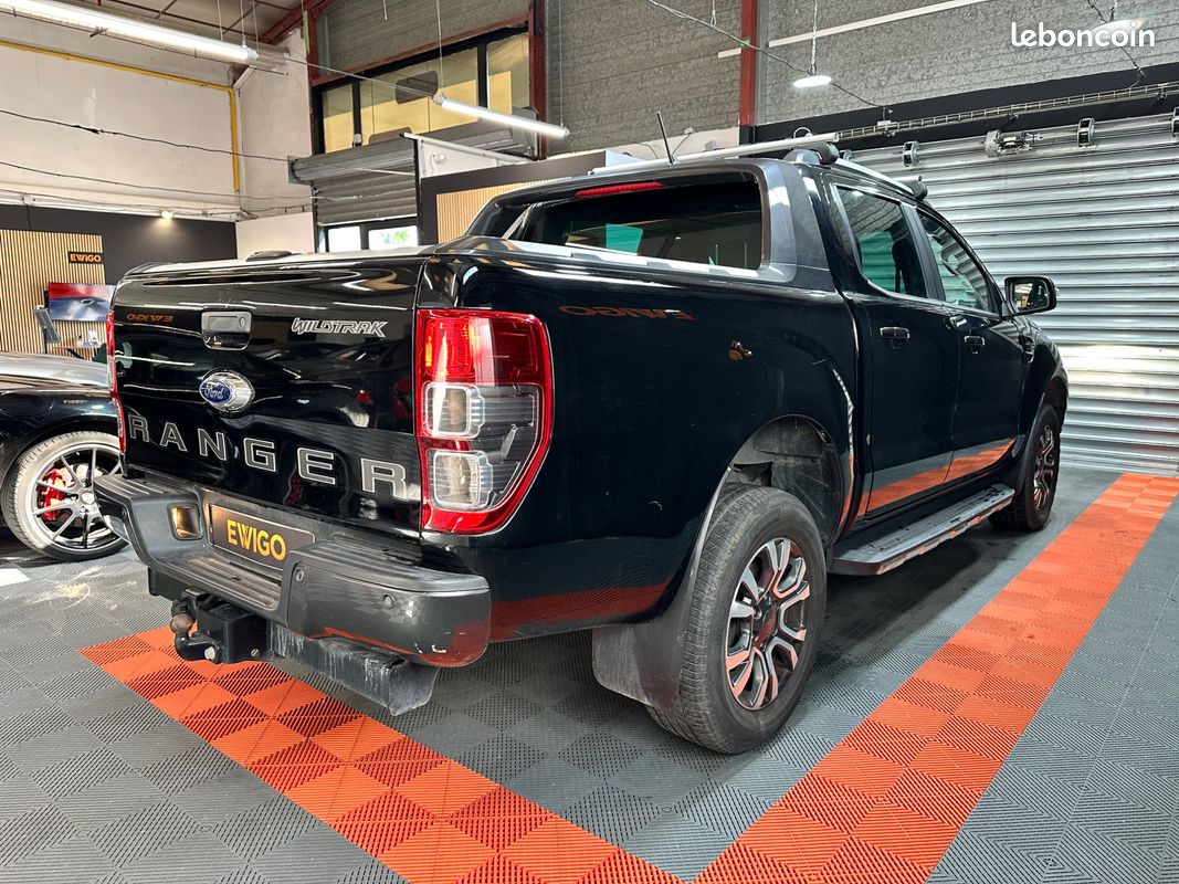 Ford ranger double cabine 2.0 tdci 215ch bva10 wildtrak 4x4 - carplay - attelage - camera de recul (image 2)