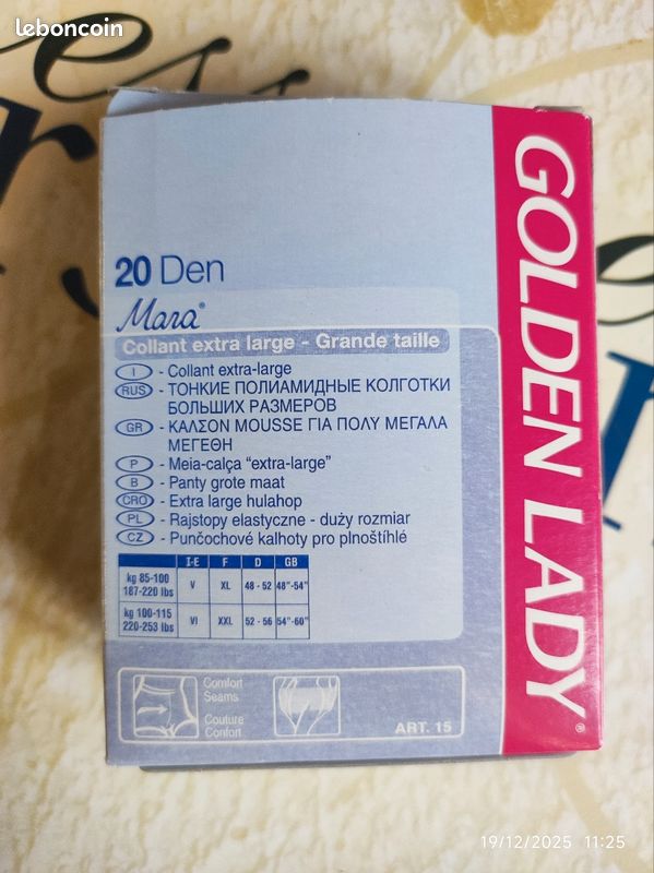 Collant de la marque Golden Lady taille 6 couleur Melon (image 2)