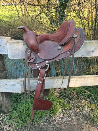 Garde-boue De Remplacement Pour Selle Western Enfant, Cuir Marron, Occasion