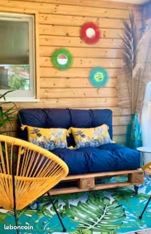 Palettes + coussins jardin (image 1)