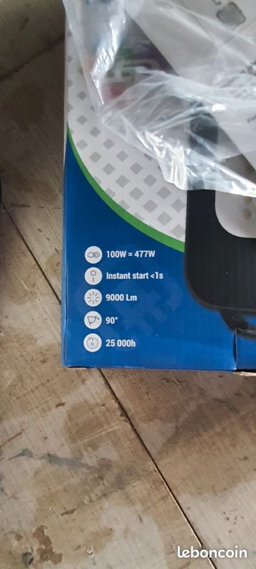 Projecteur led 100watts 9000 lms - IP65 (image 2)