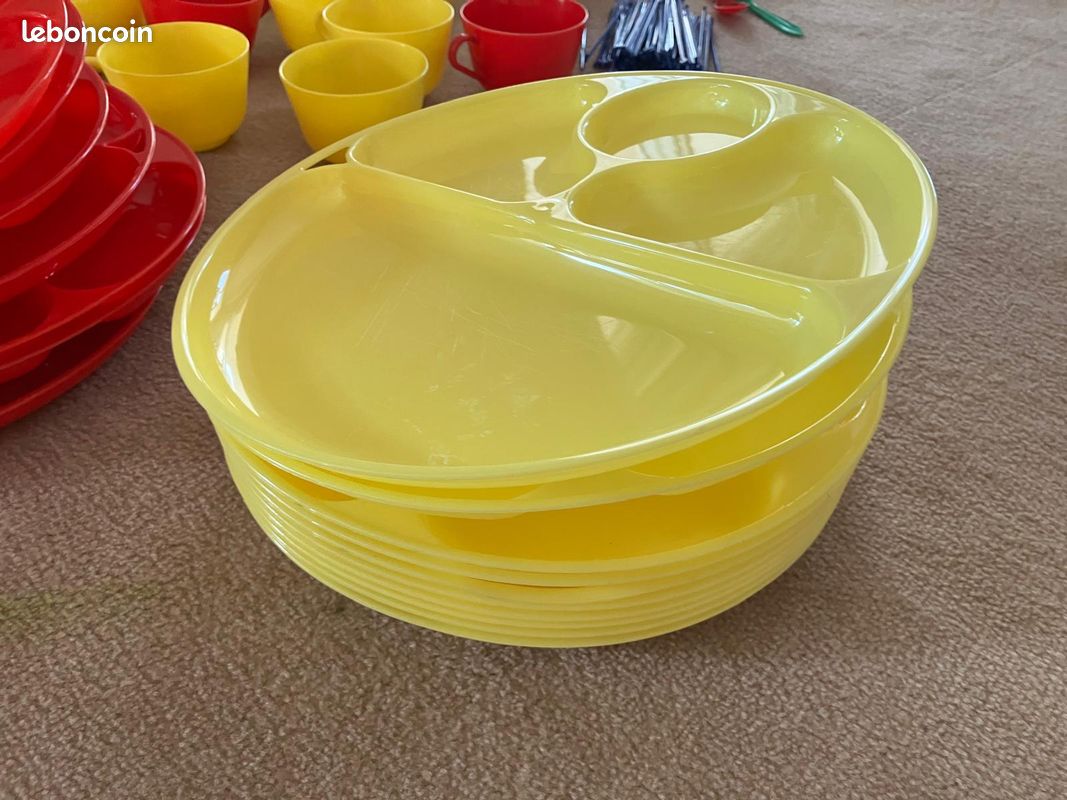 129 pcs ensemble vintage (assiettes, tasses, ...) (image 6)