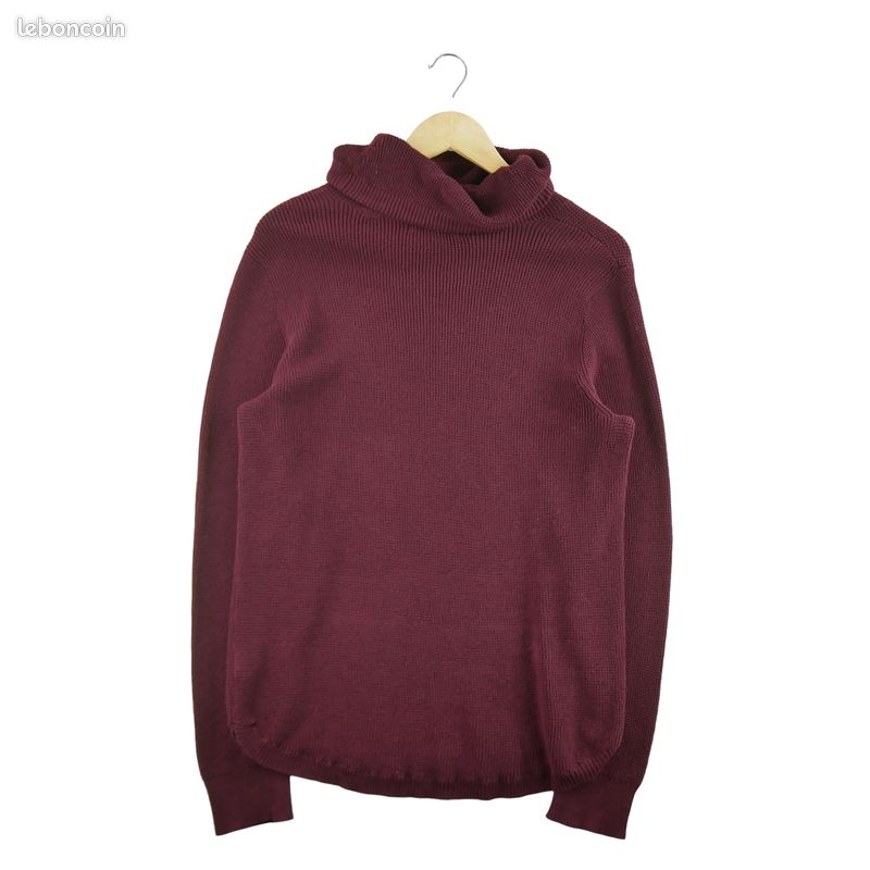 Lauren Ralph Lauren Pull Femme Taille XL Bordeaux #QWE3967 (image 2)