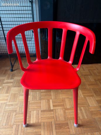 Chaise IKEA PS 2012 Marcus Arvonen rouge - Ameublement