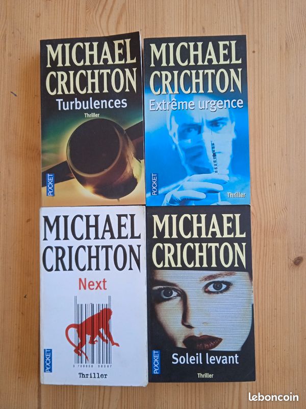 4 romans (thrillers) de Michael Crichton (image 1)
