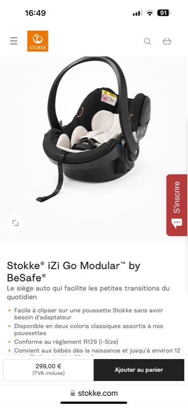 Au Fil des Mois - Stokke® iZi Go Modular™ X1 by BeSafe®