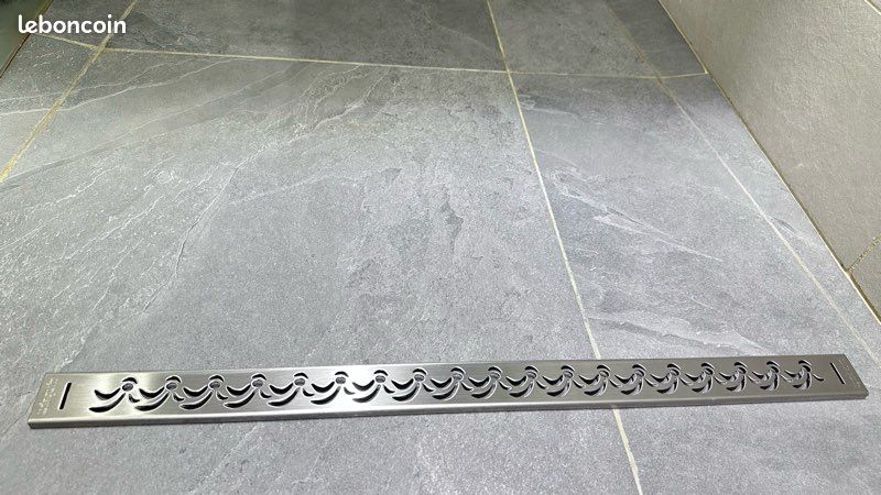 Grille de caniveau inox brossé WIRQUIN Neuve Envoi GRATUIT (image 1)