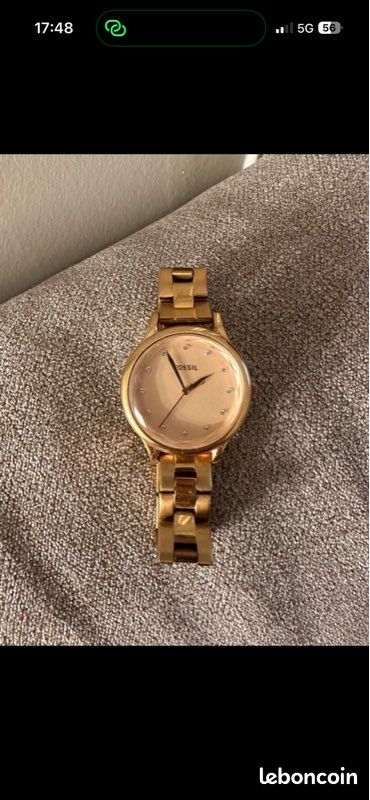 Montre fossil dorée (image 3)