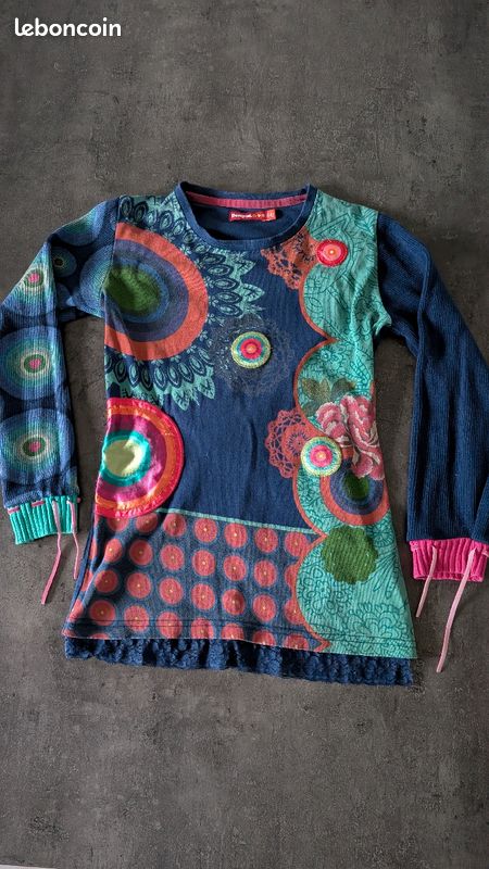 Tee-shirt manches longues Desigual 11/ 12 ans (image 2)