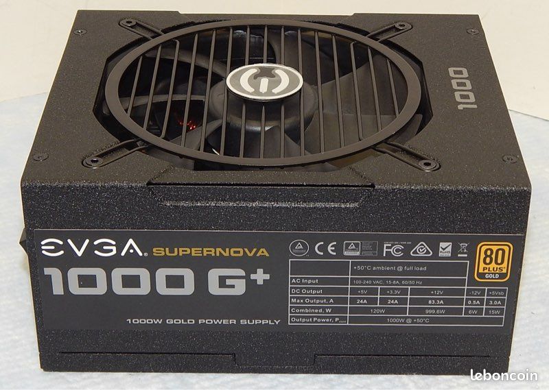 Alimentation PC - EVGA 1000W Gold GQ (image 1)