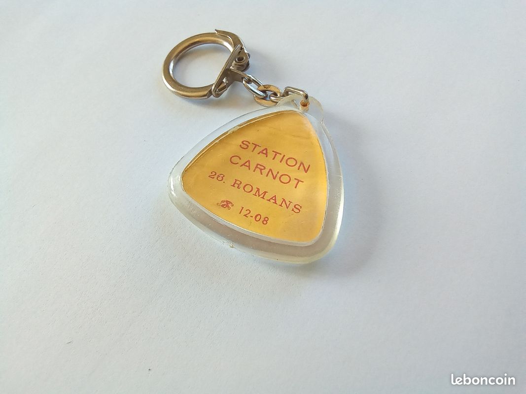Porte-clés Publicitaire ANTAR – Garage Années 1950 – Plastique Transparent – France