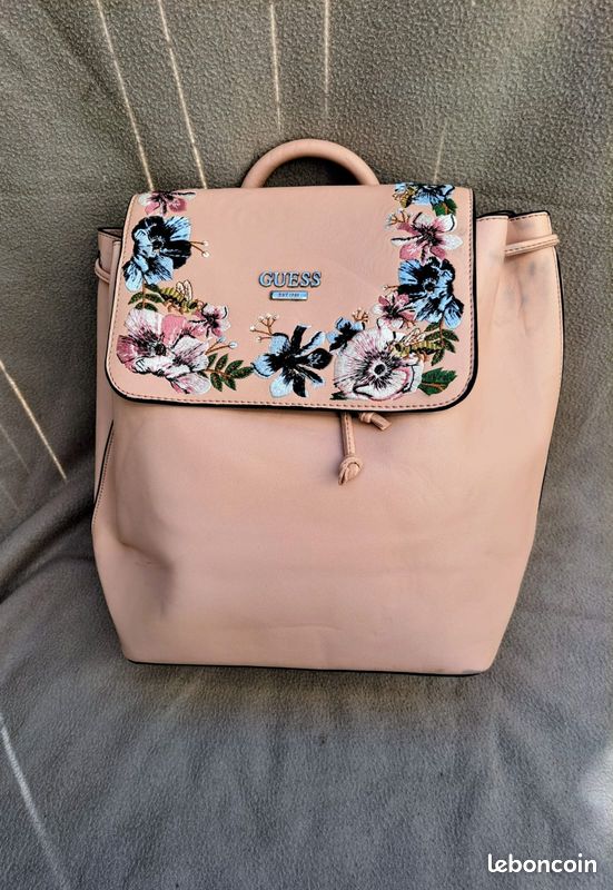 Pink Sac Guess Fleur GUESS Sac De Plage Rose Fluo