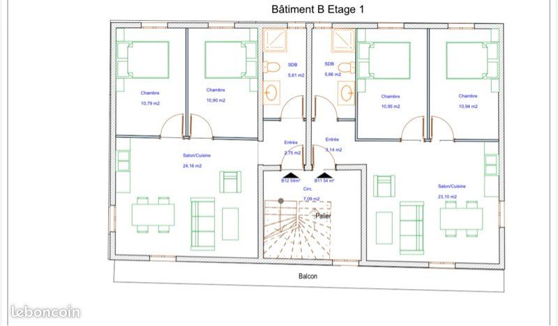 Appartement 3 pièces 54 m² · à Benfeld · 54 m² · 50 000 €