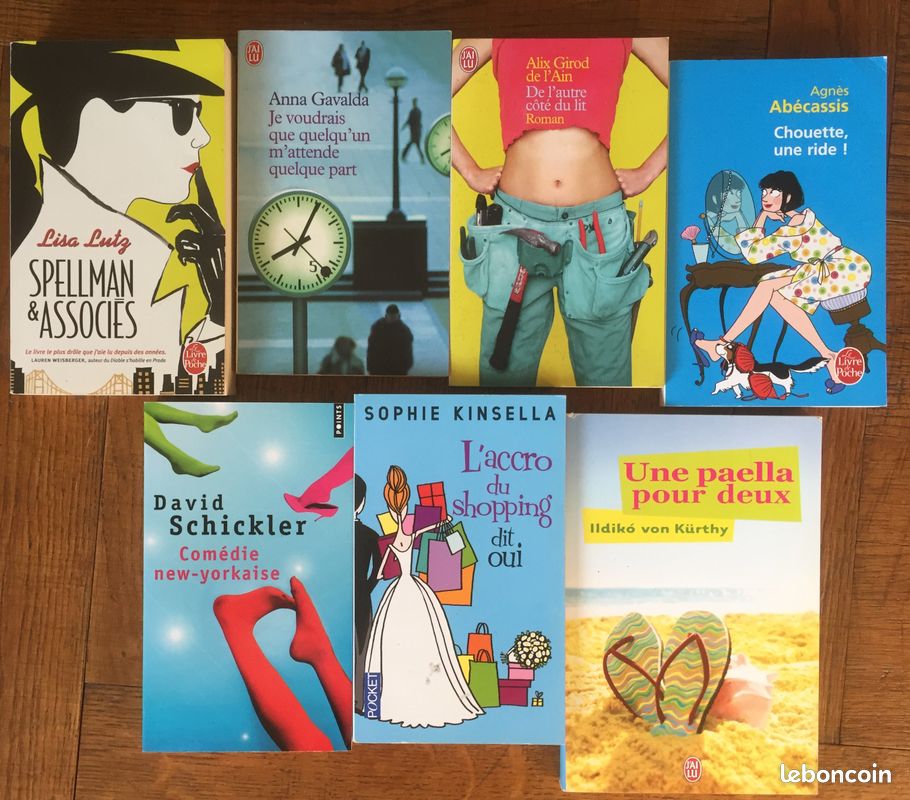 Lot 7 livres "Comédies" (Gavalda, Kinsella...) (image 1)