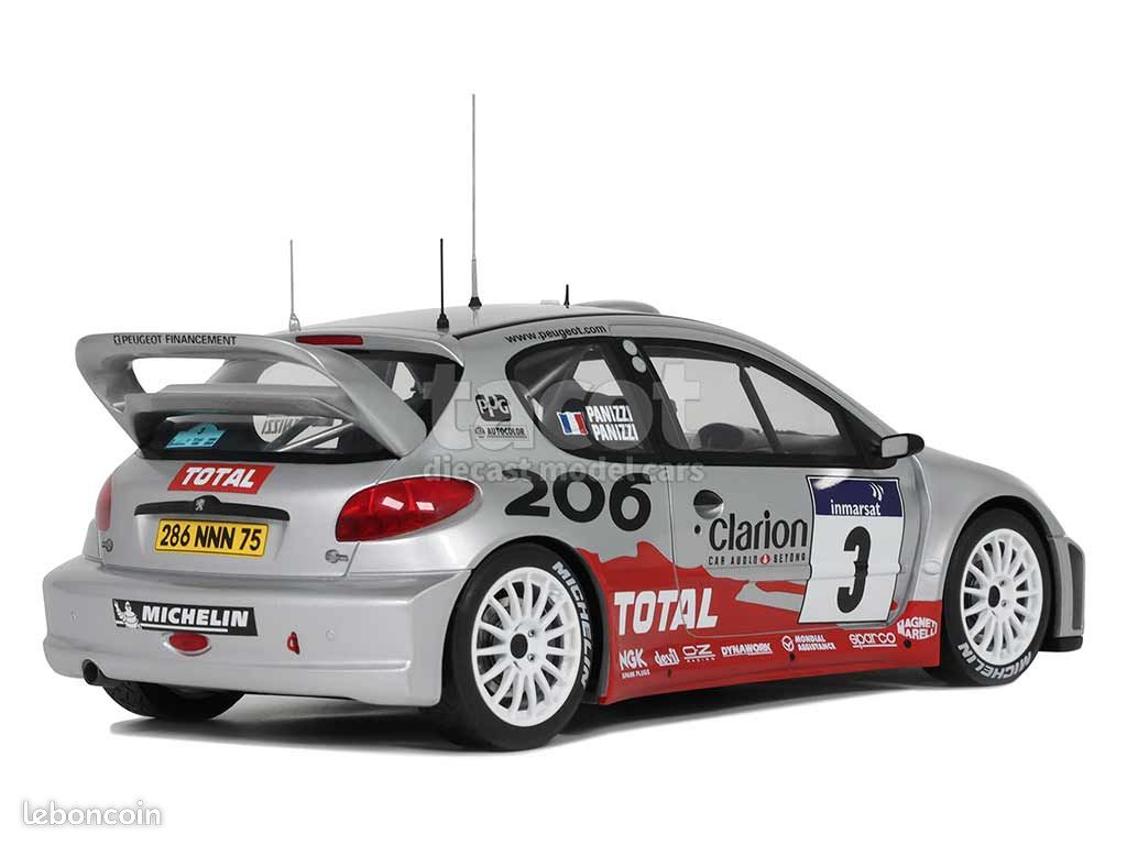 Peugeot 206 WRC Provence Moulage N°10 - Tour De Corse 2000 - Panizzi - 1/43