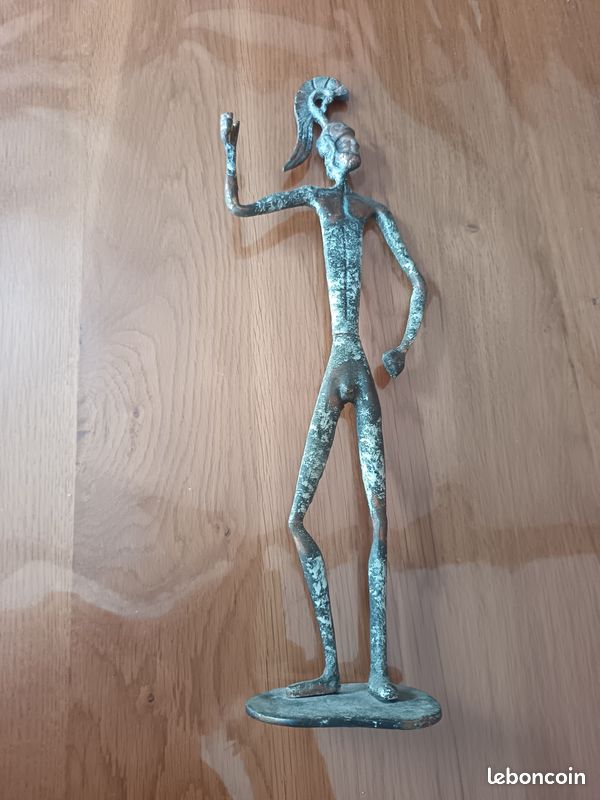 Statuette de style grecque ancien guerrier (image 1)