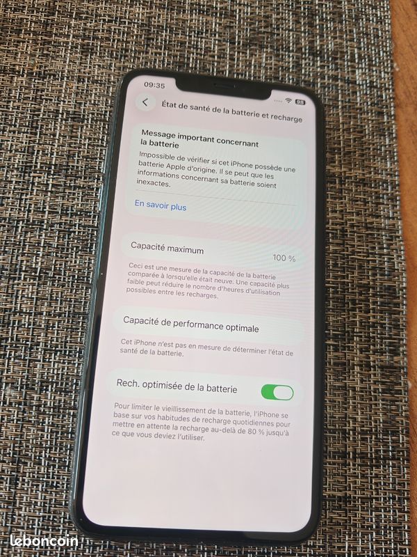 Iphone 11 PRO MAX 64 GO gris batterie neuve (image 1)