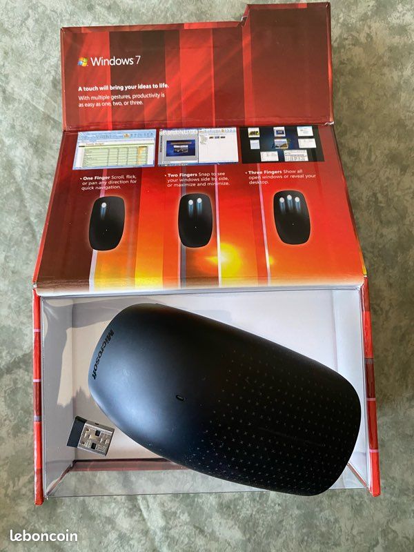 Souris sans fil avec roulettes tactiles (image 3)