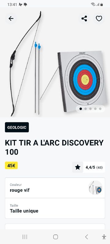 KIT TIR A L'ARC DISCOVERY 100 GEOLOGIC