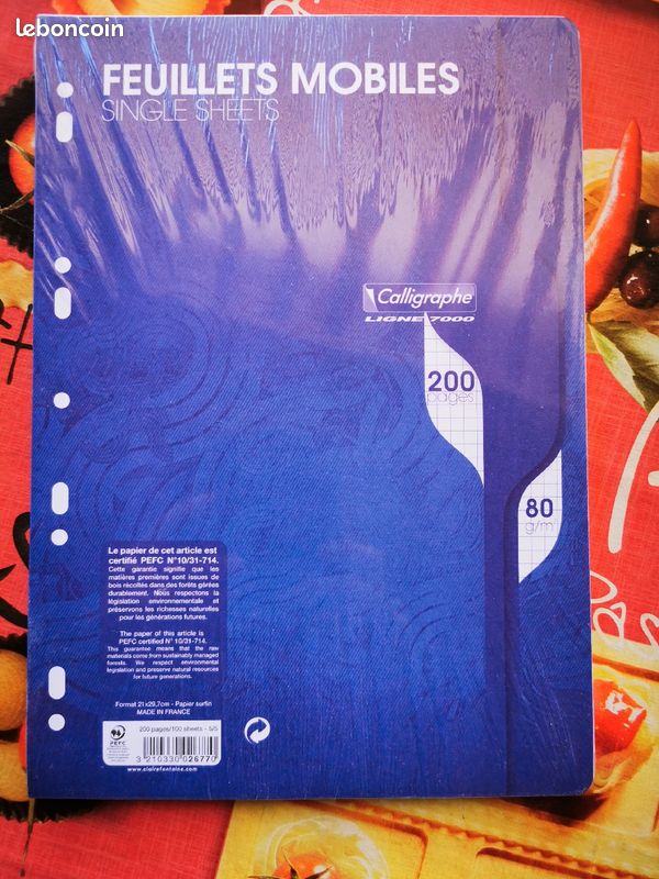 Feuilles simples, doubles, à dessin et pochettes plastiques (image 4)