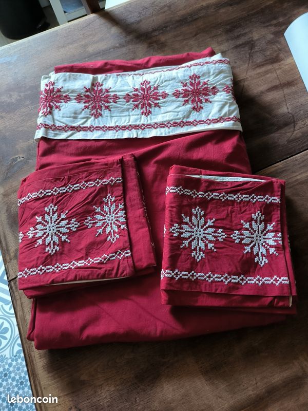 Housse de couette avec des 2 taies d oreiller Linvosges (image 1)