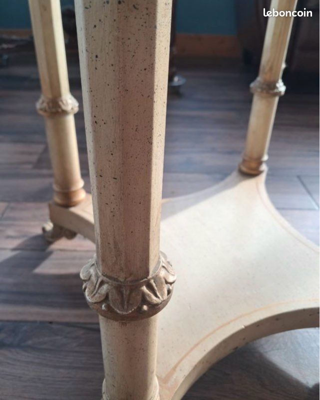Petit guéridon en bois style Directoire (image 2)