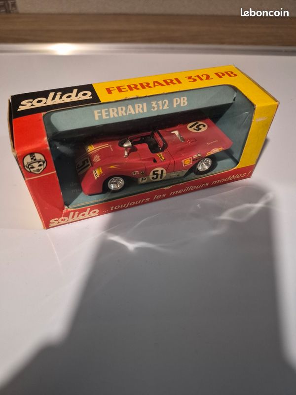 Solido N°194 Ferrari 312 PB Rouge #51, échelle 1/43, état Neuf, Boîte D'origine