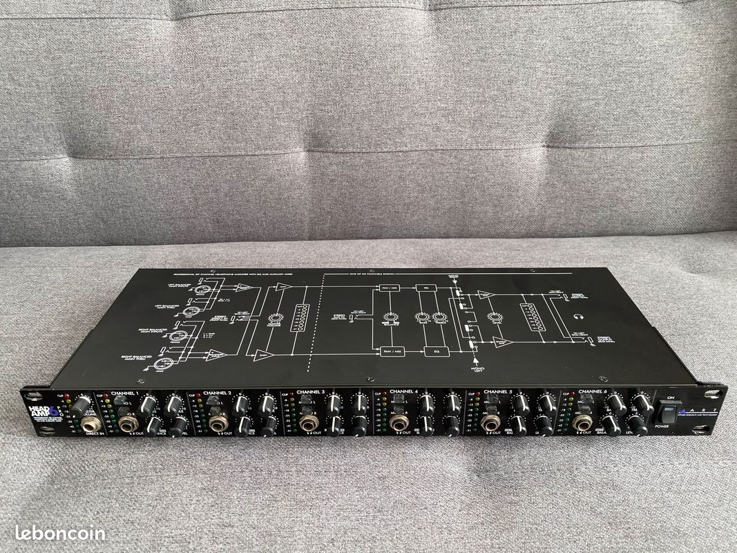 Art HeadAmp 6 Pro + Sac 3u Shallow et 2 câbles patch (image 1)