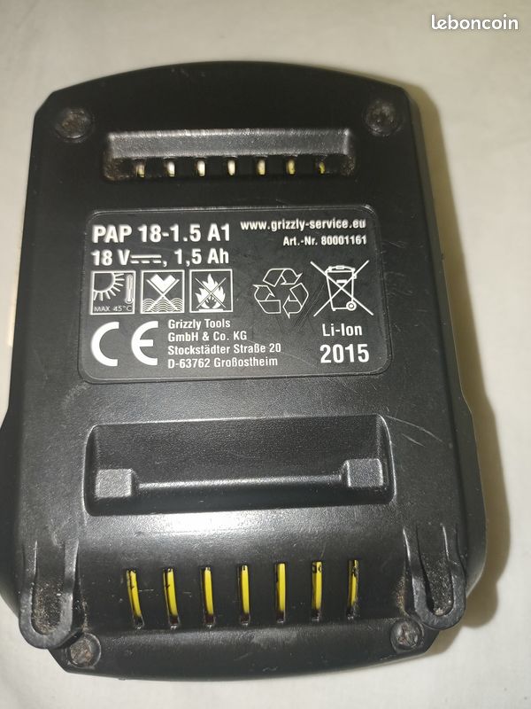 Batterie lithium-ion très bon état 18v 1.5ah (image 2)
