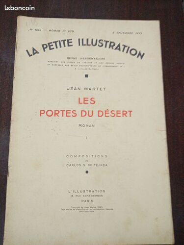 [Livre] La petite Illustration N° 600. Les portes du désert 1 - Bon état (image 1)