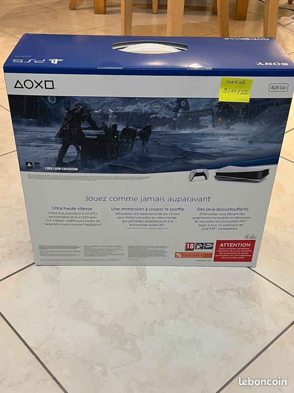 🔥🔥PS5 Standard - God of war (avec lecteur) - NEUVE - Non déballée - avec facture - garantie 2ans (image 3)