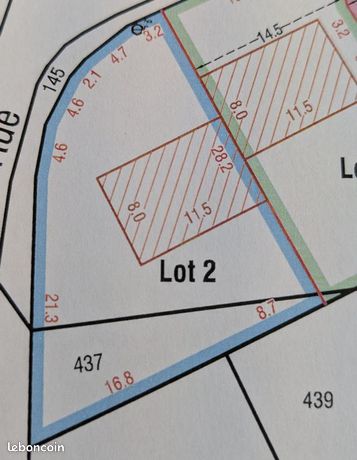 Terrain 505 m² La Ferte Saint Aubin