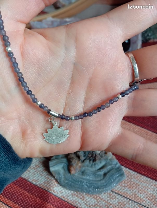 Collier en iolite et argent 925 (image 4)