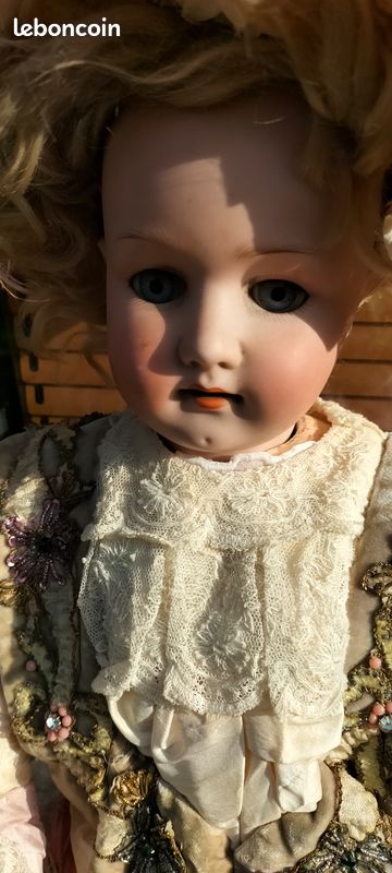 Poupée d'artiste Heubach Köppelsdorf doll 50 cm. État voir photo