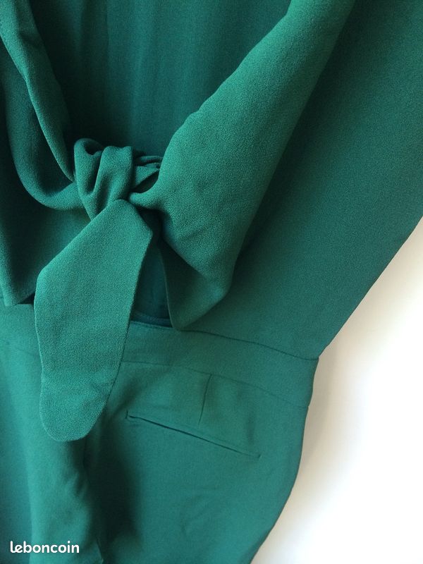 Combinaison Sezane Charles vert - T.34 Neuve étiquetée (image 8)