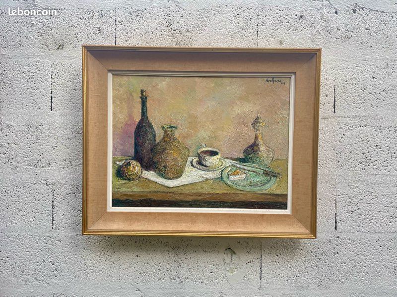 Nature morte à l’huile signée 1960’s (image 14)