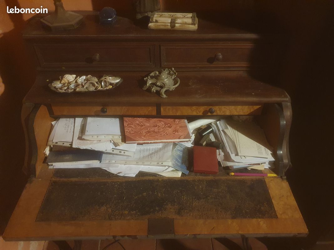 Meuble ancien - bureau secrétaire écritoire (image 2)