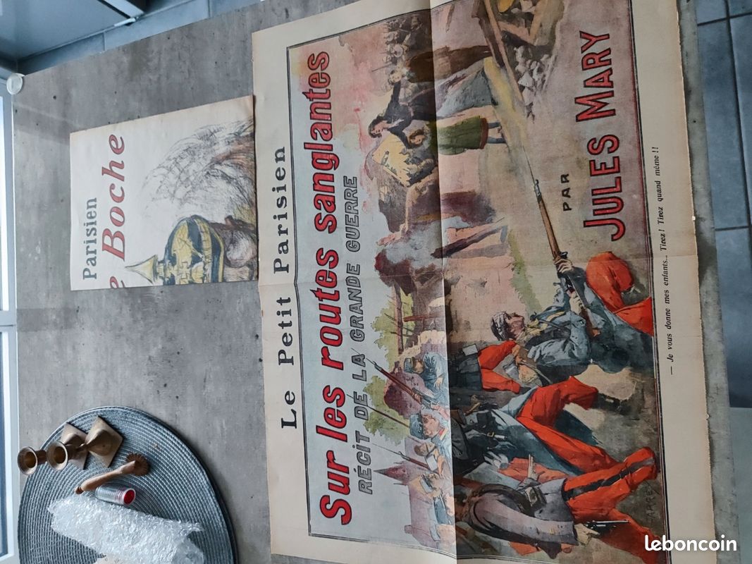 Affiche Originale De La Guerre 1914-1916 "Pour Les Français En Pays Occupé" - Ancienne, état Bon