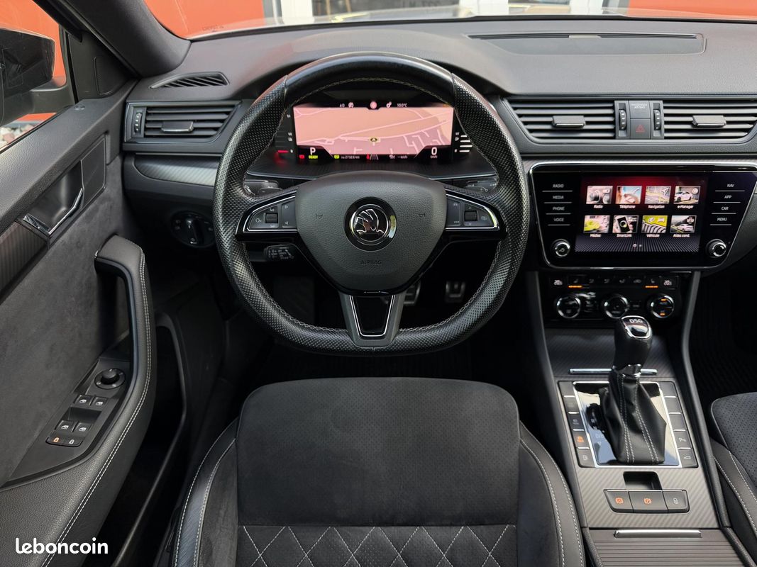 SKODA SUPERB Sportline TSI PHEV Hyrbide recharg 218 DSG 1ère Main Attelage Caméra Kessy GPS (image 21)