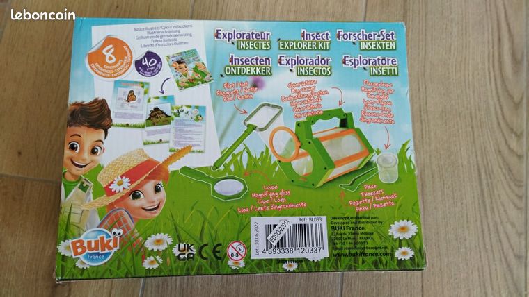 Buki Explorateur à Insectes – Kit Nature Avec Loupe, Filet, Pot, Pince Et Observatoire, Dès 8 Ans